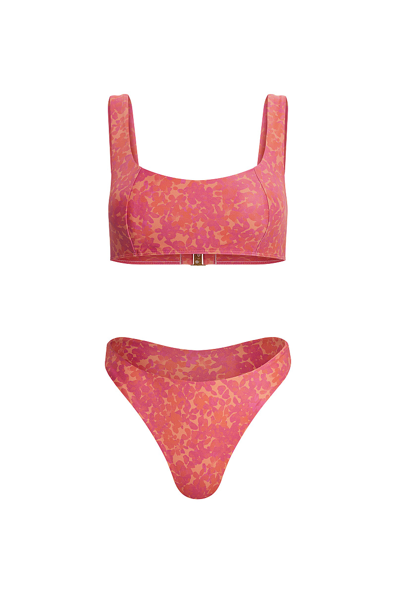 Купальный топ на широких бретелях Лейла